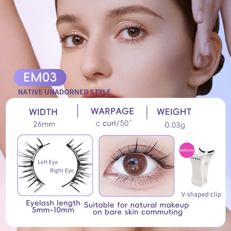 Natural Eyelashes Magnetic Suction
