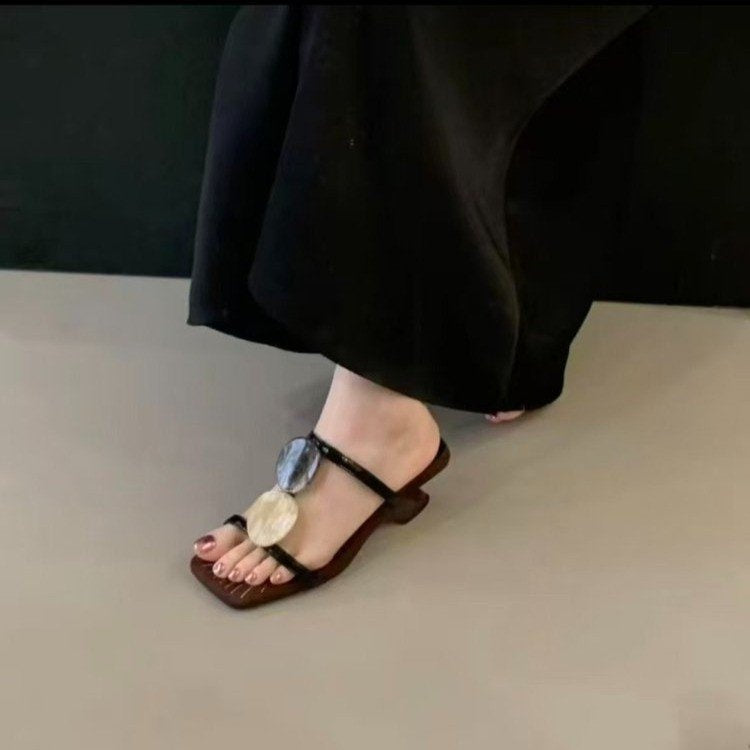 Women's Low heel elegance slide sandals