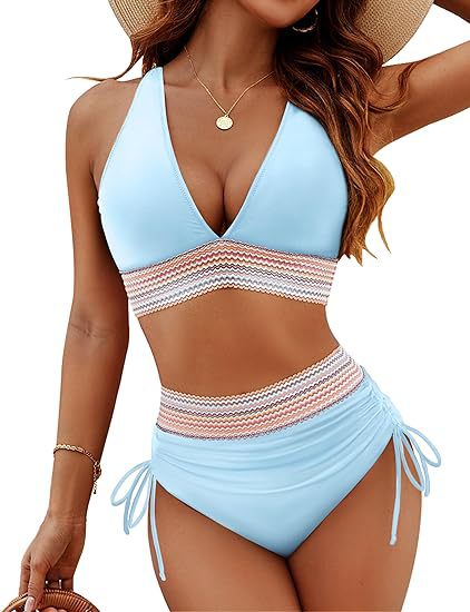 Women's Fashion High Waist Bikini Split Suit