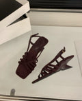 Women's Suede open toe sandals