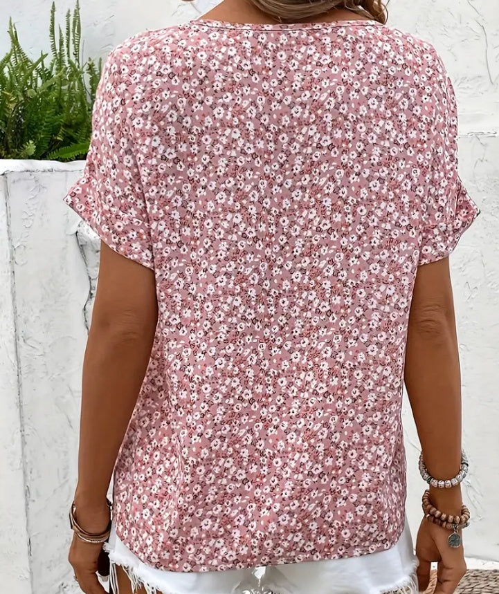 Women's V-neck Short-sleeved T-shirt