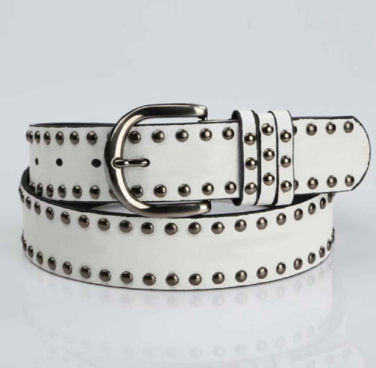Women's Soft-leather Belt with Pin Buckle
