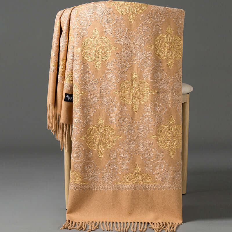 Women's Crown-Embroidered Versatile Scarf