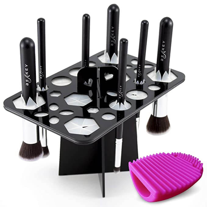 14 Hole Make up Brush Set Dry Rack