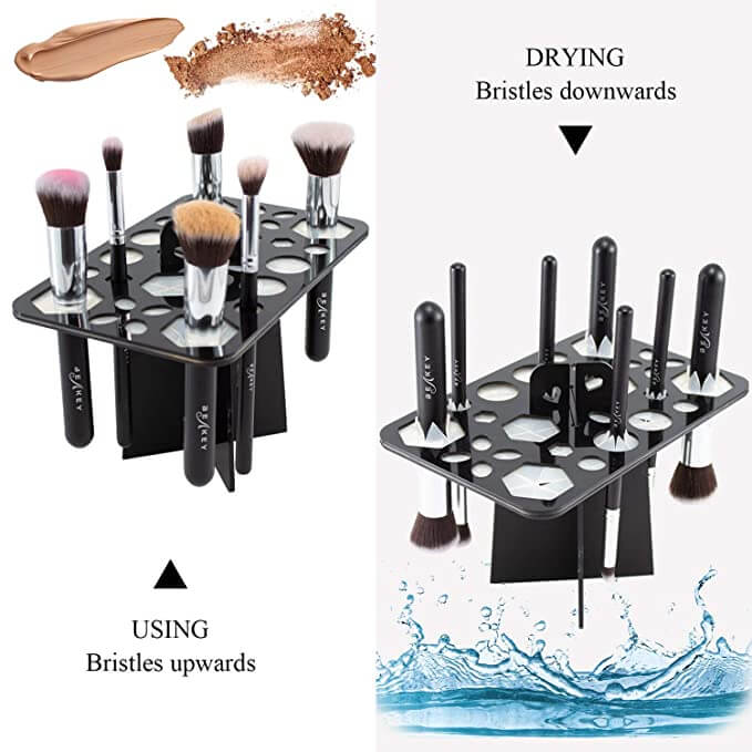 14 Hole Make up Brush Set Dry Rack