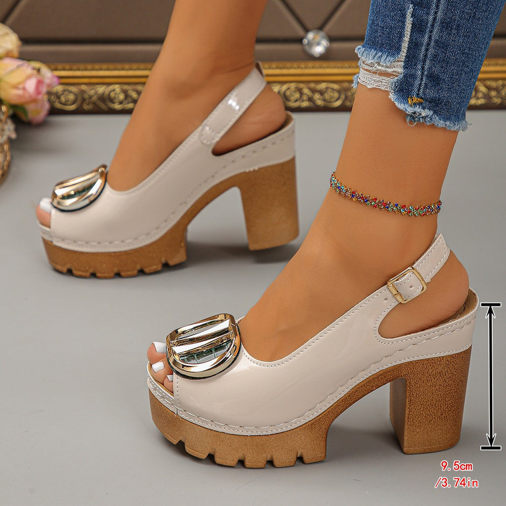 Women's peep toe sandals