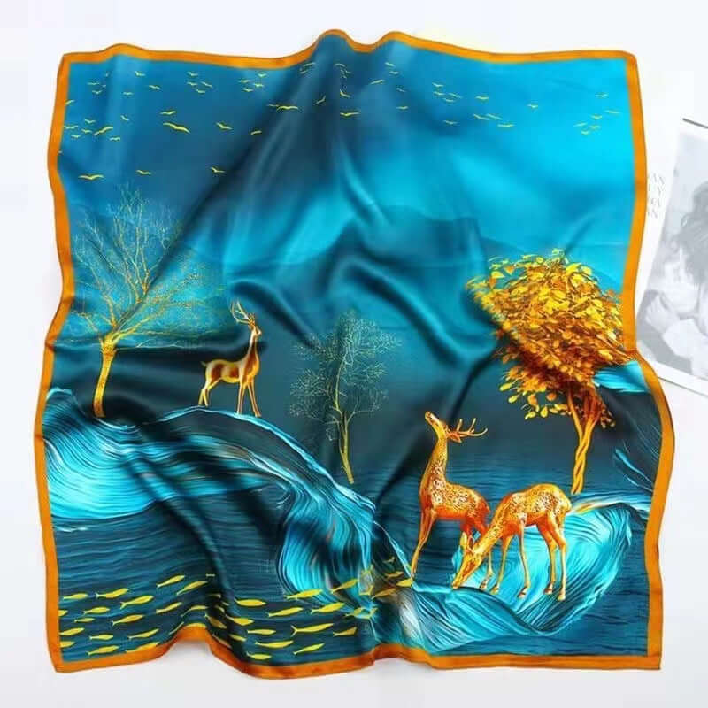 Women's Silk Scarf Sun-protective