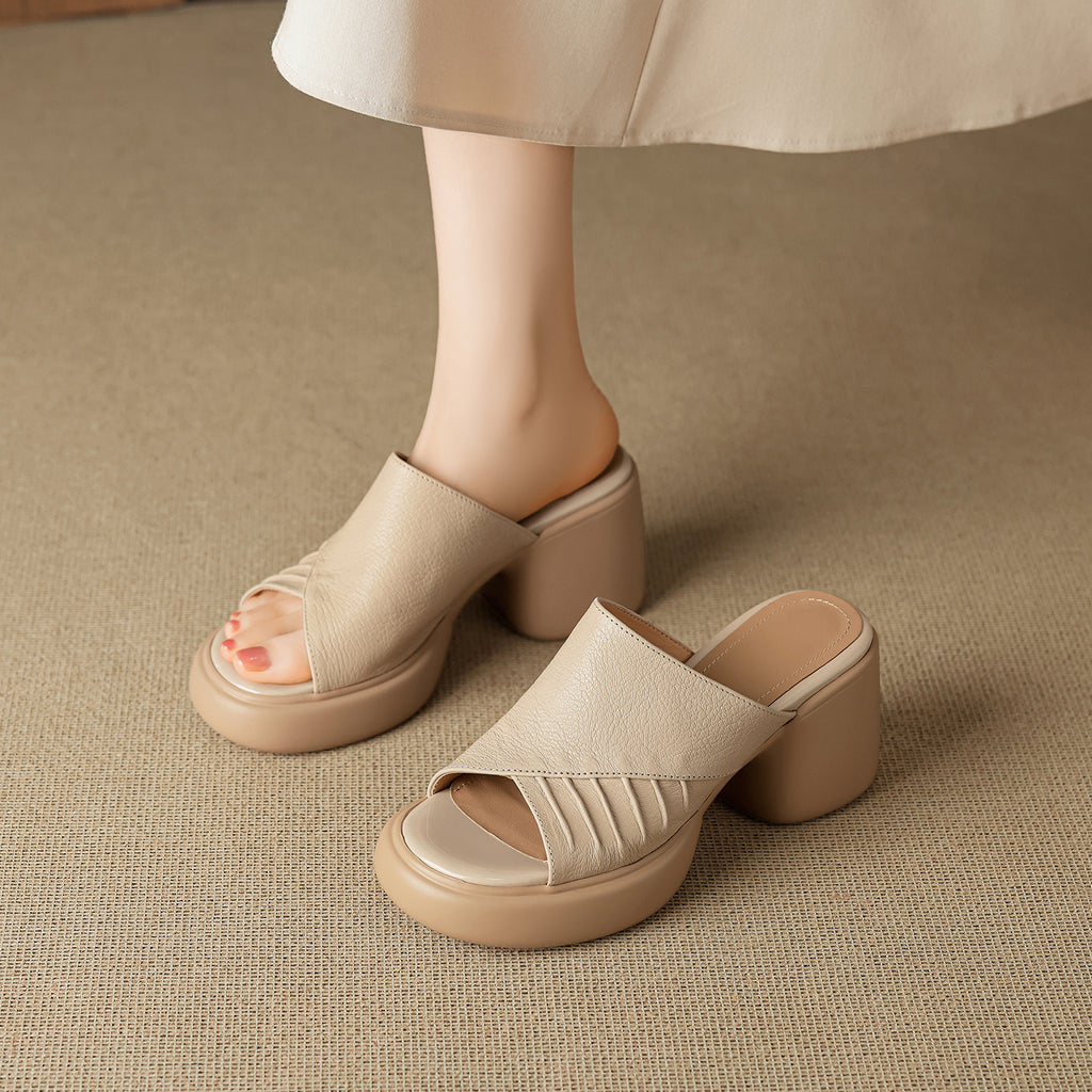 Ladies Soft leather open toe sandals
