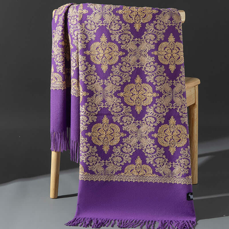 Women's Crown-Embroidered Versatile Scarf
