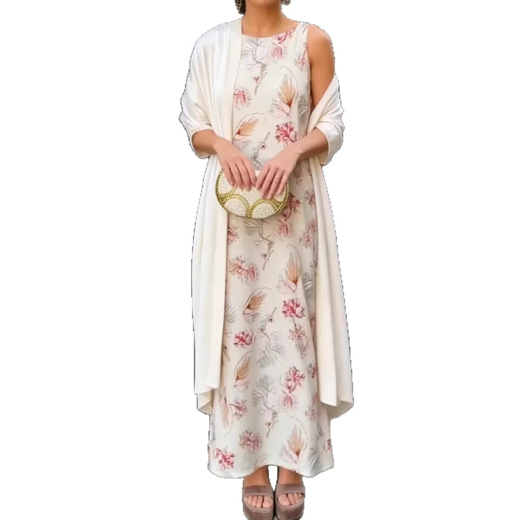 Women's Two-piece Set Short Sleeve Cardigan Dresses
