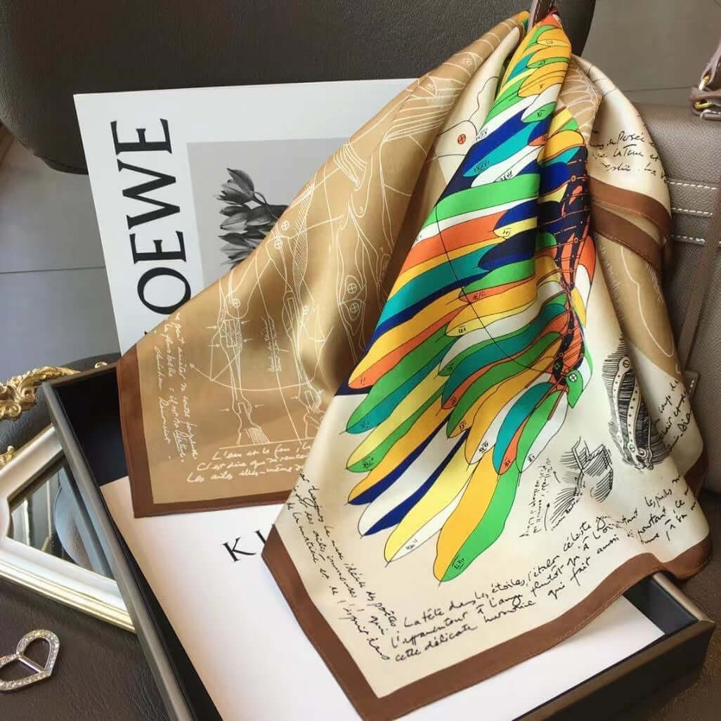 Women's Silk Scarf Sun-protective