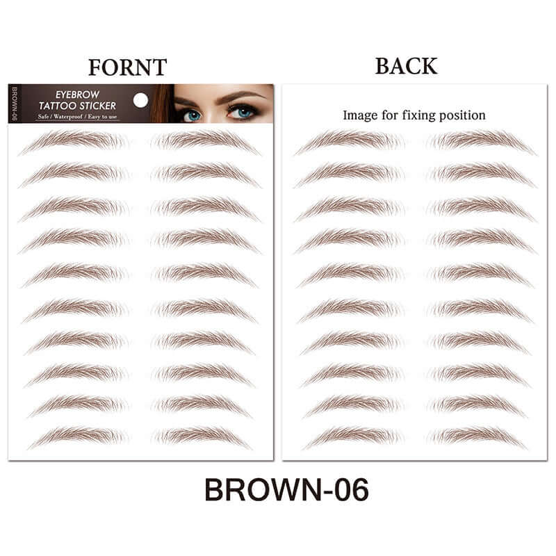 Eyebrow Tattoo Sticker Waterproof Cosmetics Long Lasting Makeup False Eyebrows Stickers