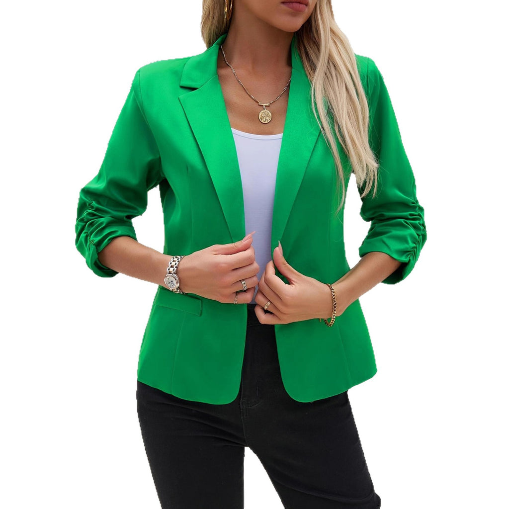 Ladies Solid Color, Front button Blazer