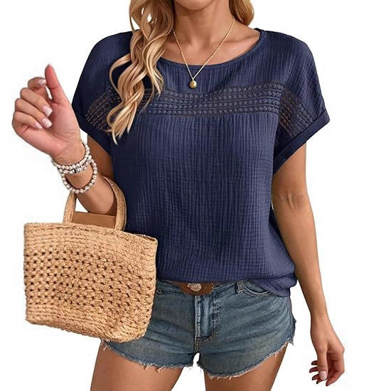 Ladies' short-sleeve T-shirts.