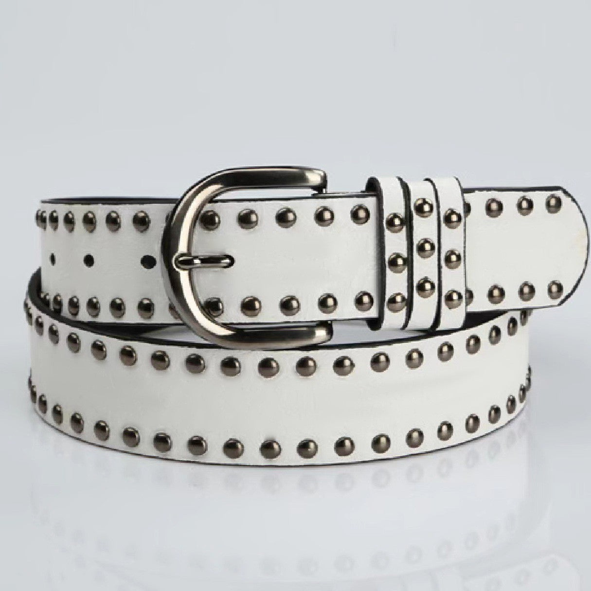 Women's Soft-leather Belt with Pin Buckle