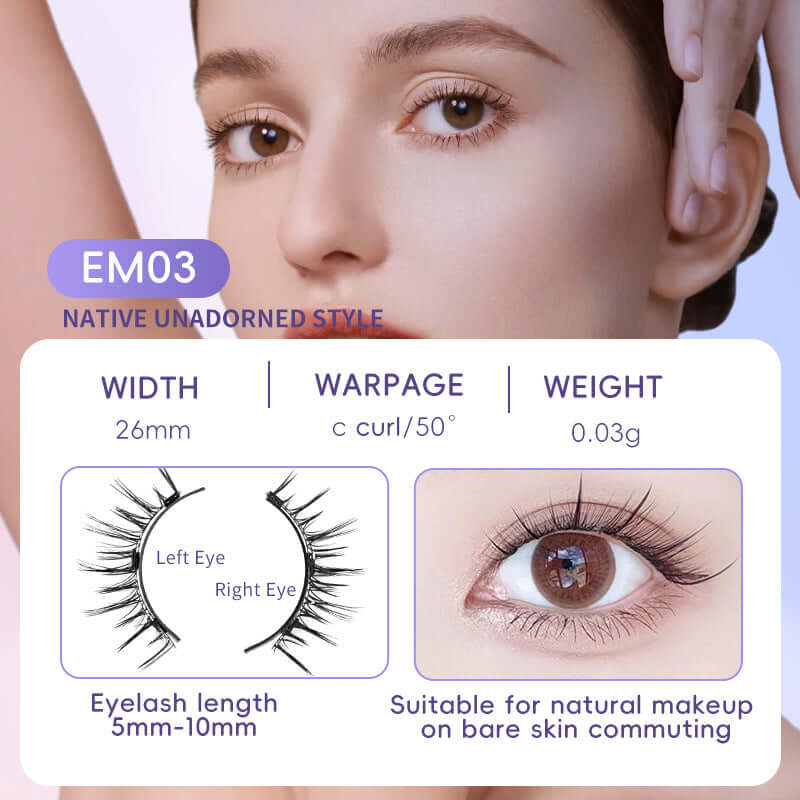 Natural Eyelashes Magnetic Suction