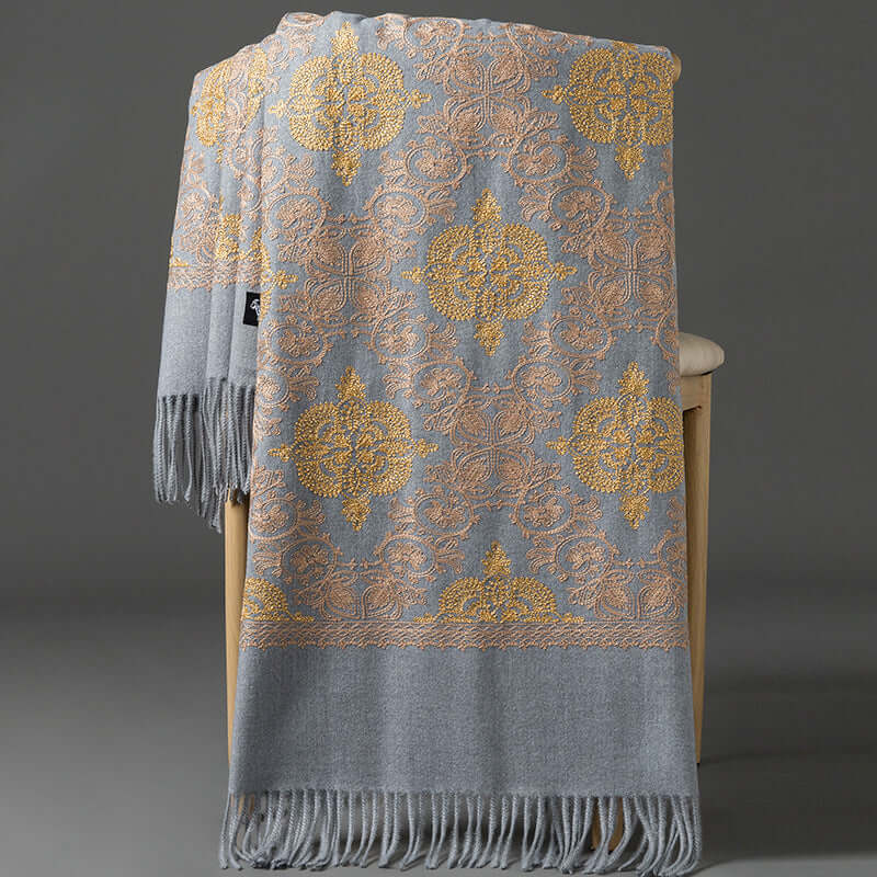 Women's Crown-Embroidered Versatile Scarf