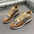 Women's Leopard print wedge sneaker
