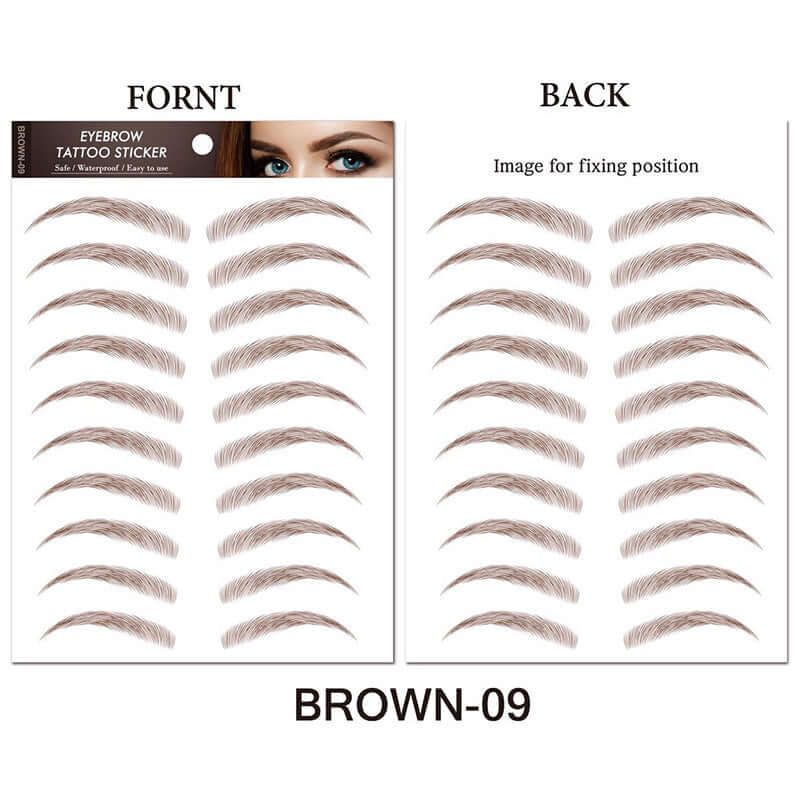 Eyebrow Tattoo Sticker Waterproof Cosmetics Long Lasting Makeup False Eyebrows Stickers