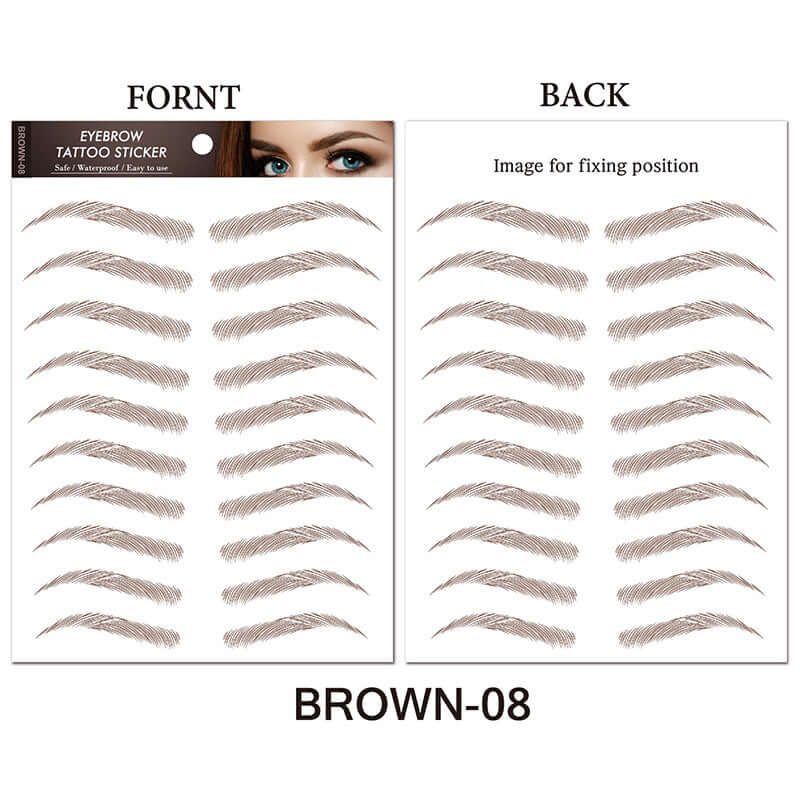 Eyebrow Tattoo Sticker Waterproof Cosmetics Long Lasting Makeup False Eyebrows Stickers