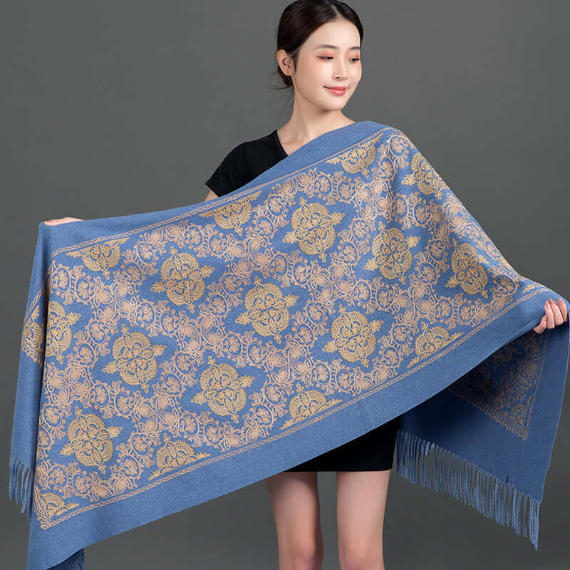 Women's Crown-Embroidered Versatile Scarf
