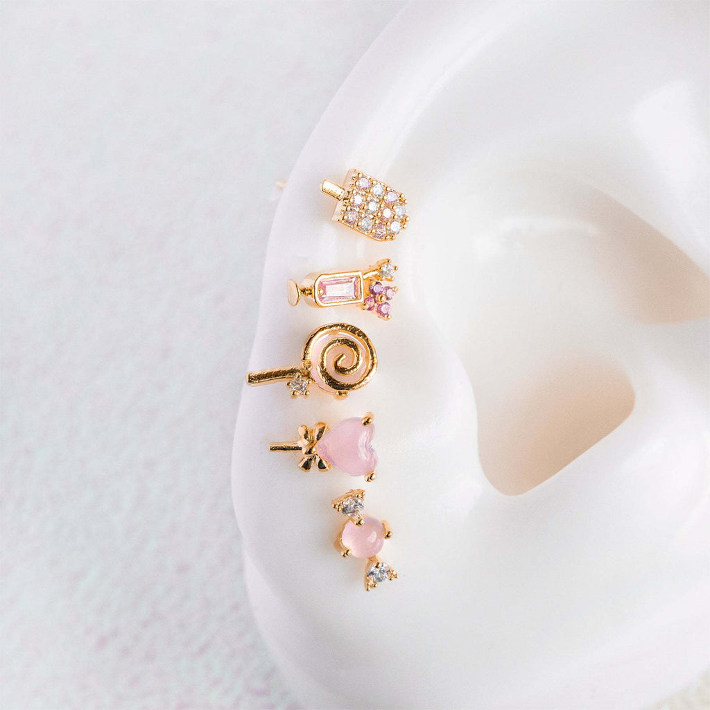 Summer Ice Cream Earrings Set