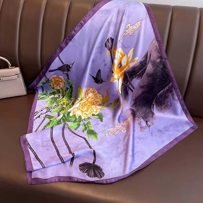 Women's Silk Scarf Sun-protective