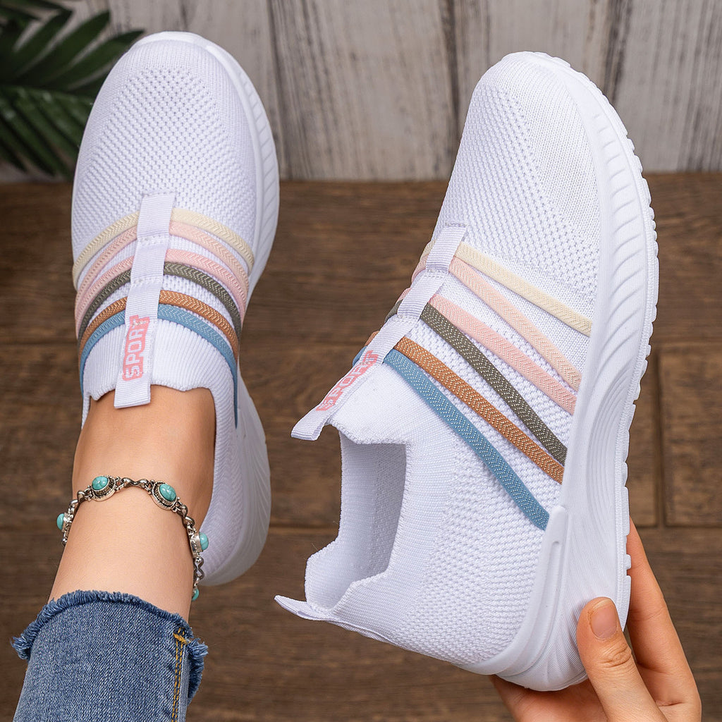 Women's Fly knit slip on shoes