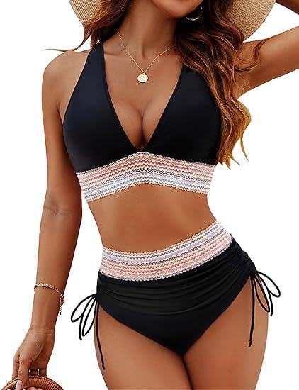 Women's Fashion High Waist Bikini Split Suit