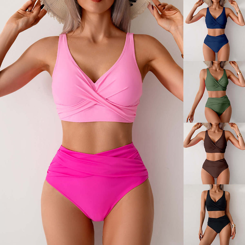 Sexy Split Swimsuit High Waist Bikini