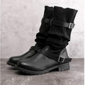Medium tube wool boots