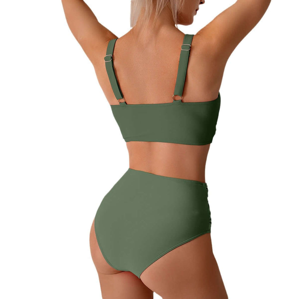 Sexy Split Swimsuit High Waist Bikini