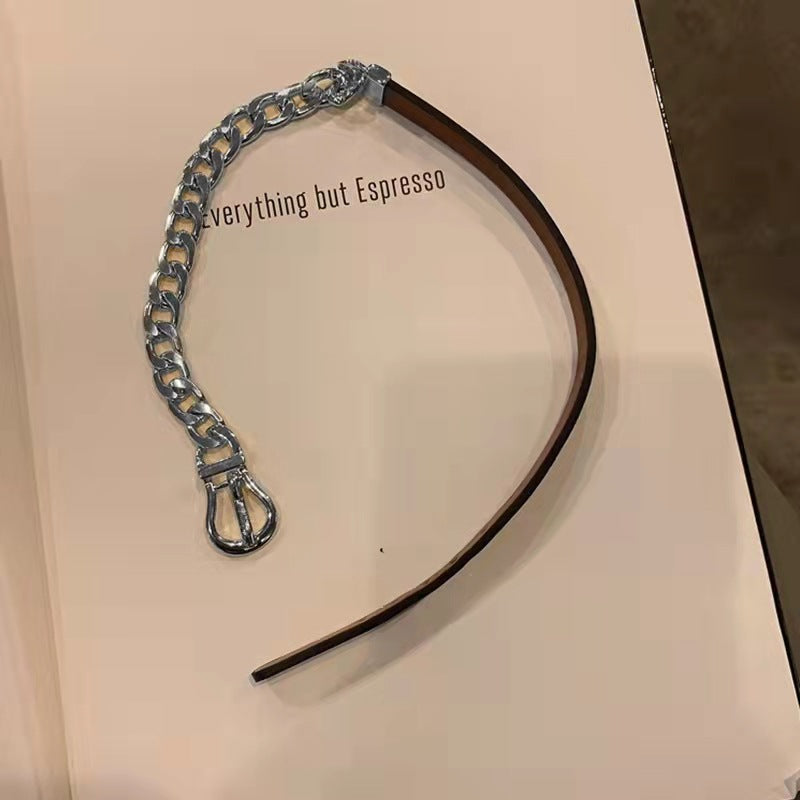 Necklaces Choker Steel Cuban leather Chain