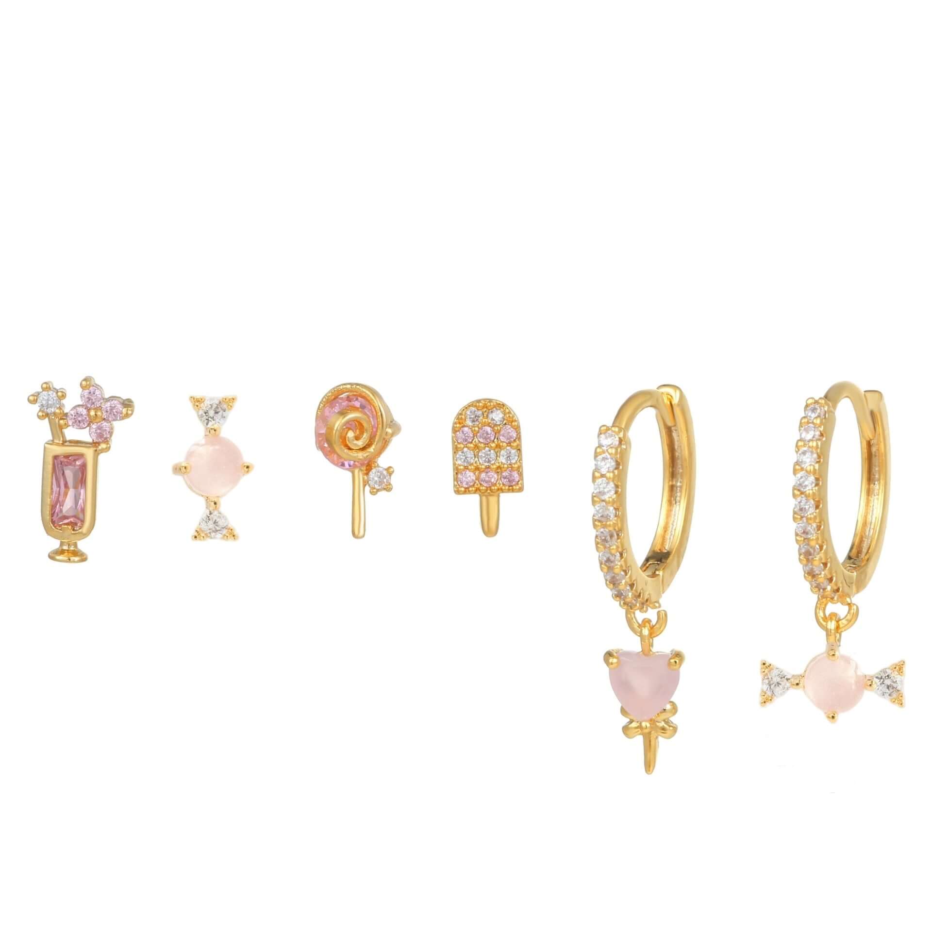 Summer Ice Cream Earrings Set