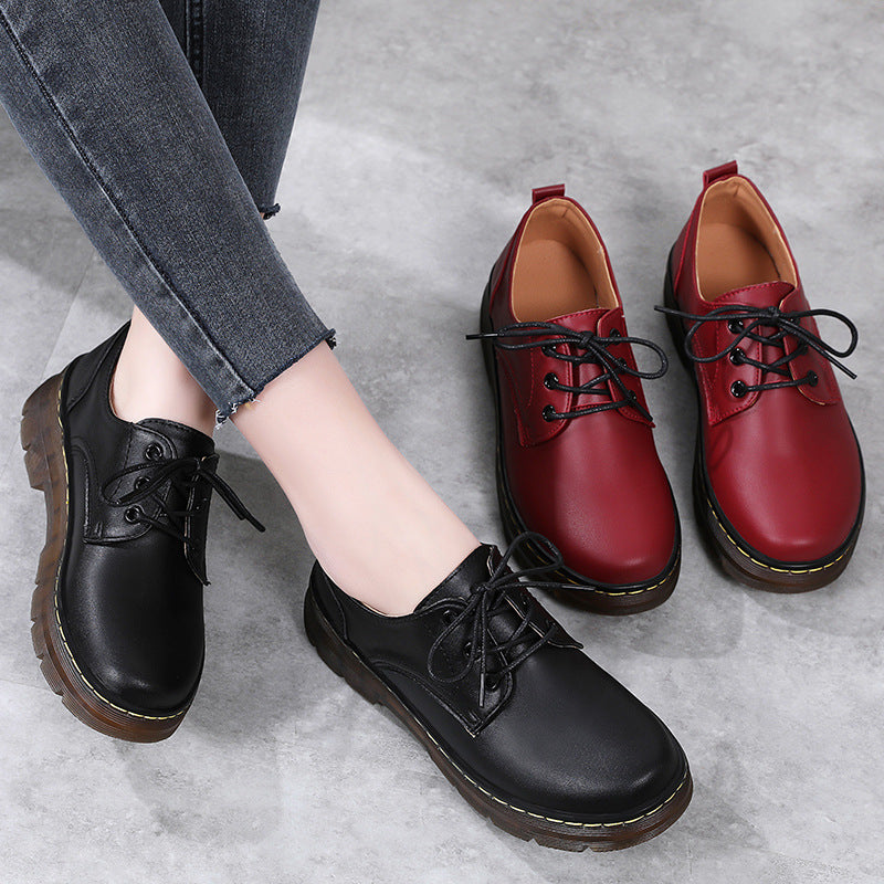 Women's British soft style shoes