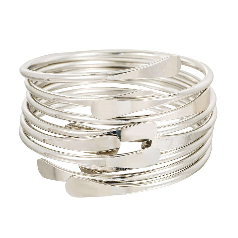 A Set of Six Gold or White Open Alloy Bracelet
