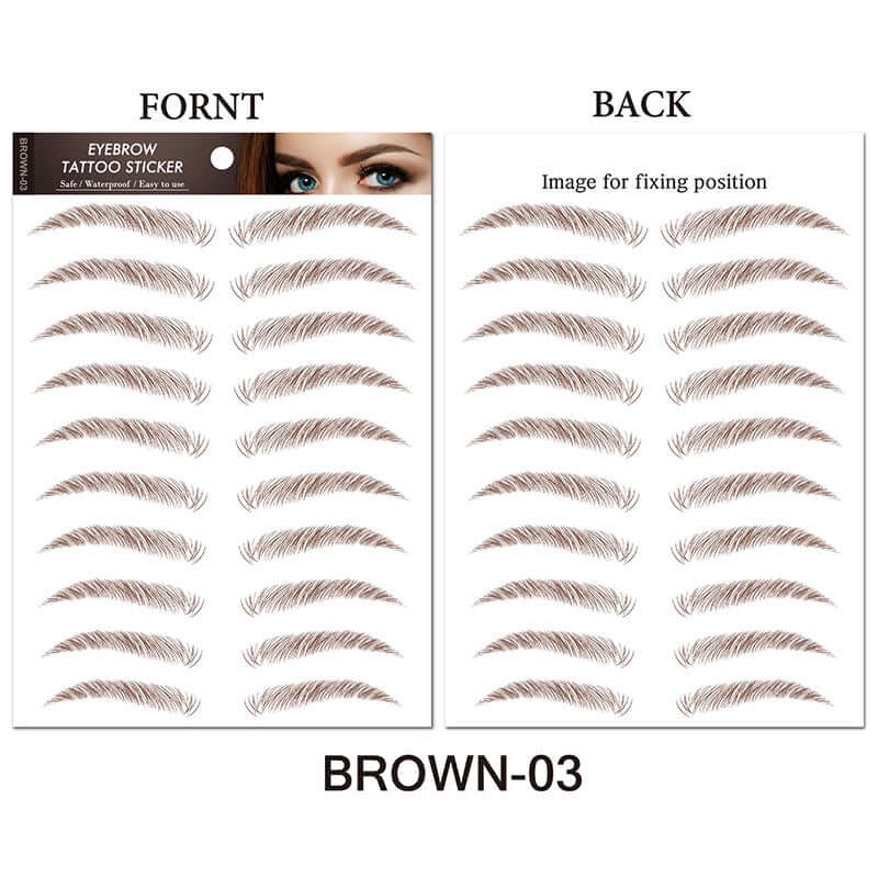 Eyebrow Tattoo Sticker Waterproof Cosmetics Long Lasting Makeup False Eyebrows Stickers
