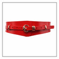 Fashion Coat With A Wide Waist Belt