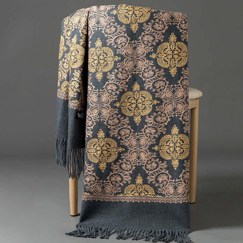 Women's Crown-Embroidered Versatile Scarf