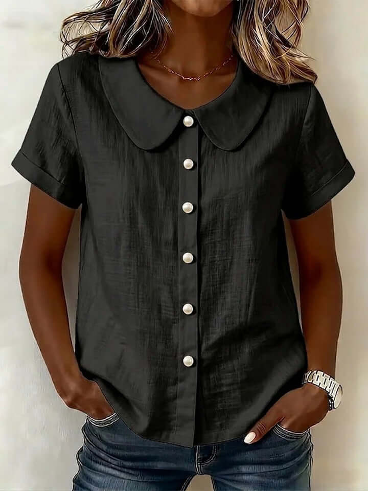 Women's Casual Loose Cotton-Linen Shirt