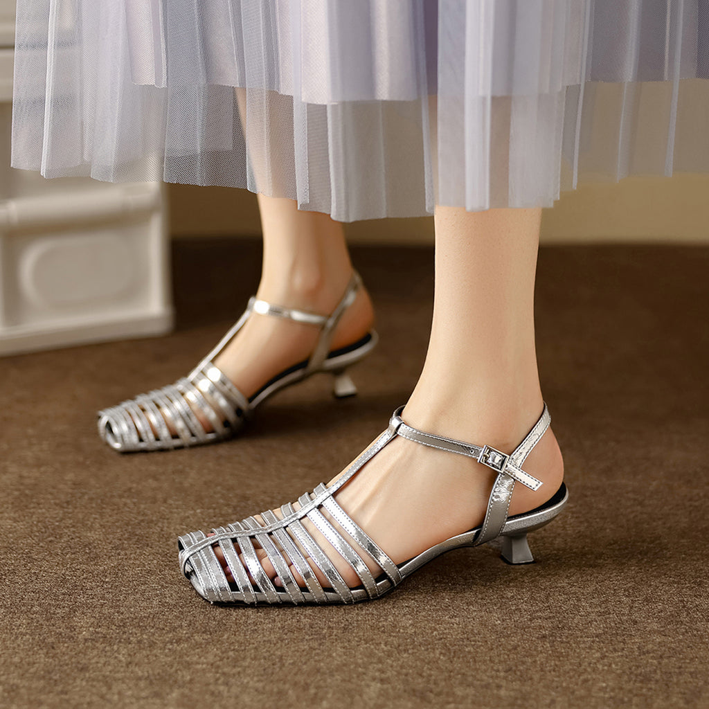 Women's T-Strap slingback sandals