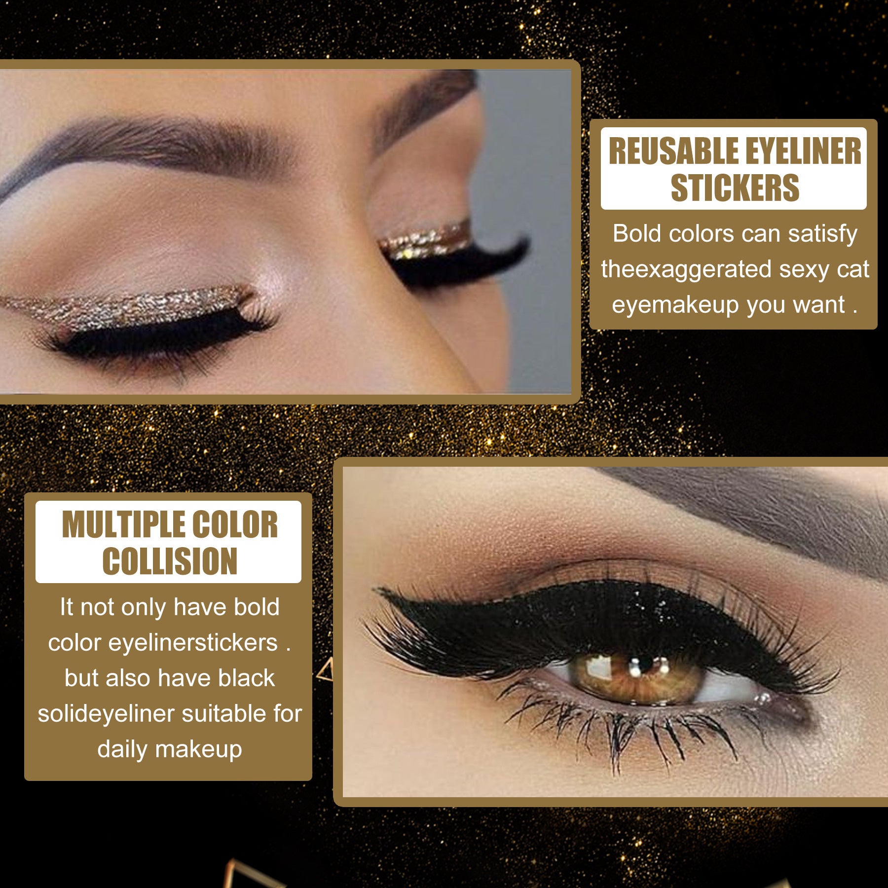 Eyeliner Glitter Stick- Makeup Stick Plus False Eyelash Stick