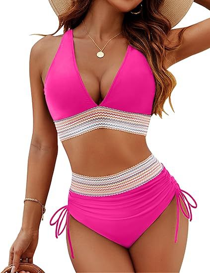 Women's Fashion High Waist Bikini Split Suit