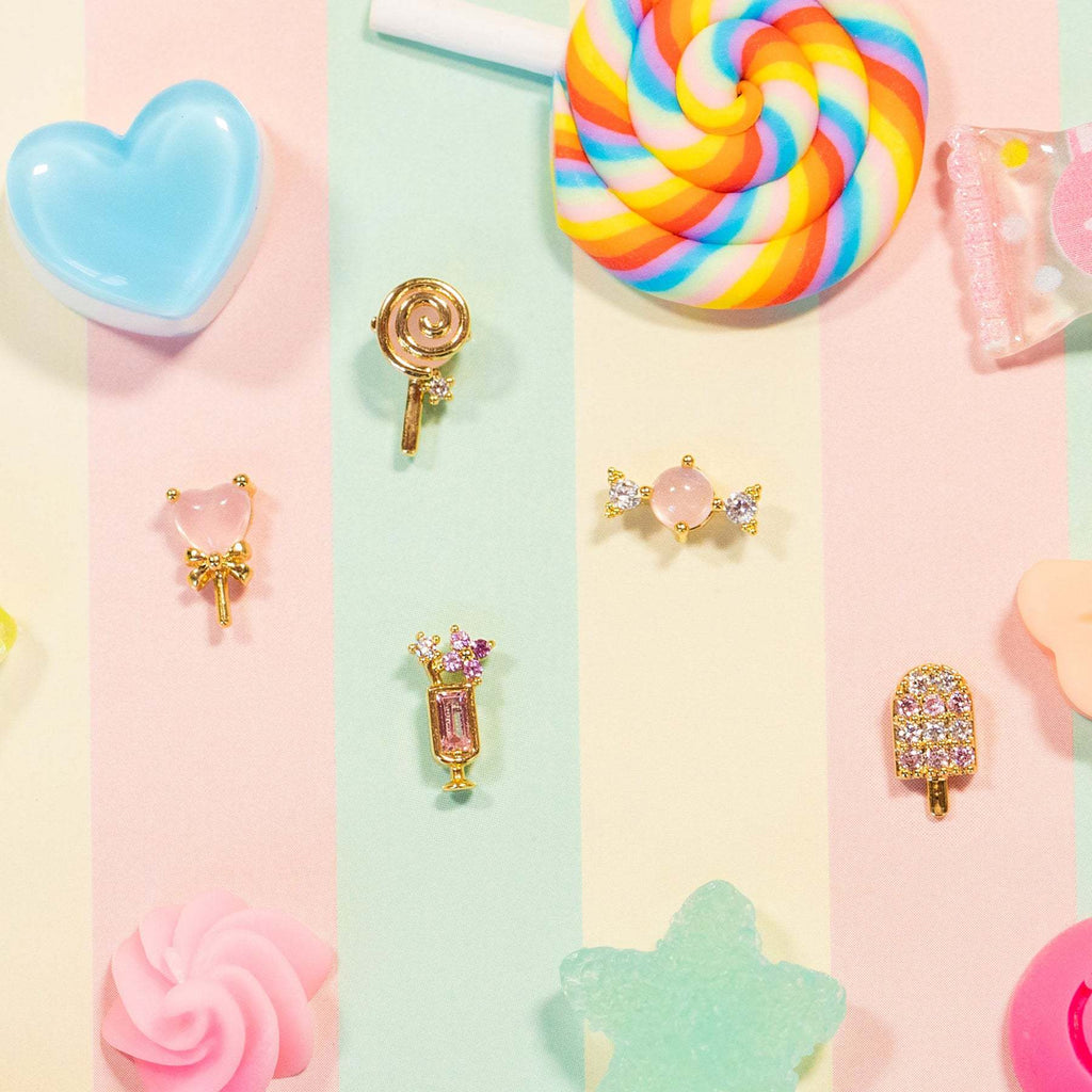 Summer Ice Cream Earrings Set
