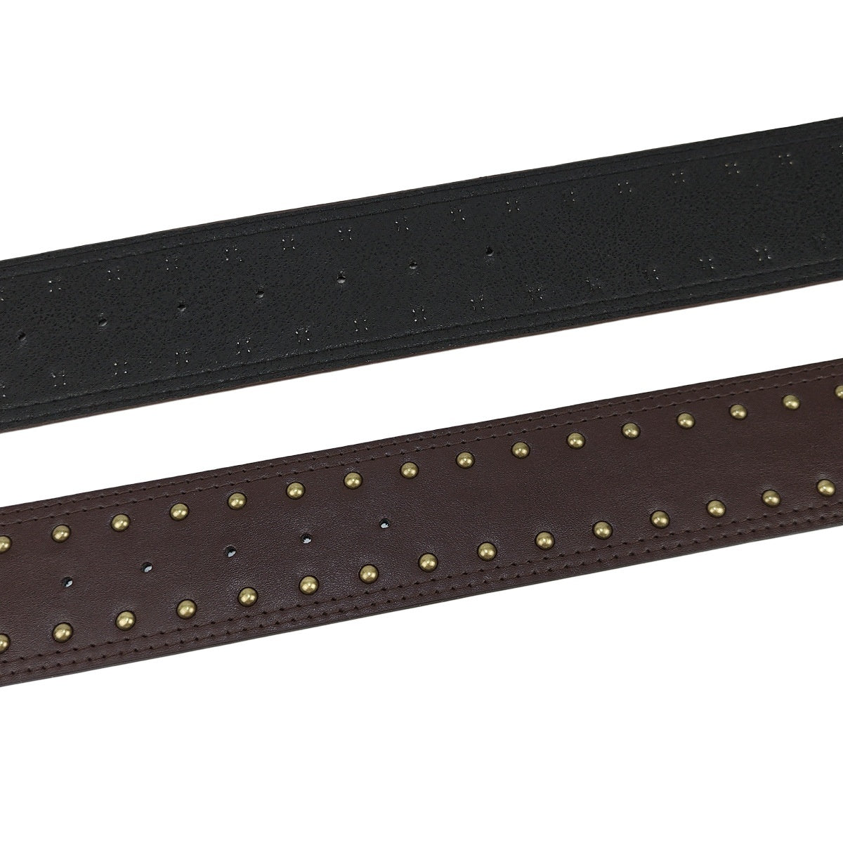 Women's Retro Punk Style Leather Belt with Rivet Decorations