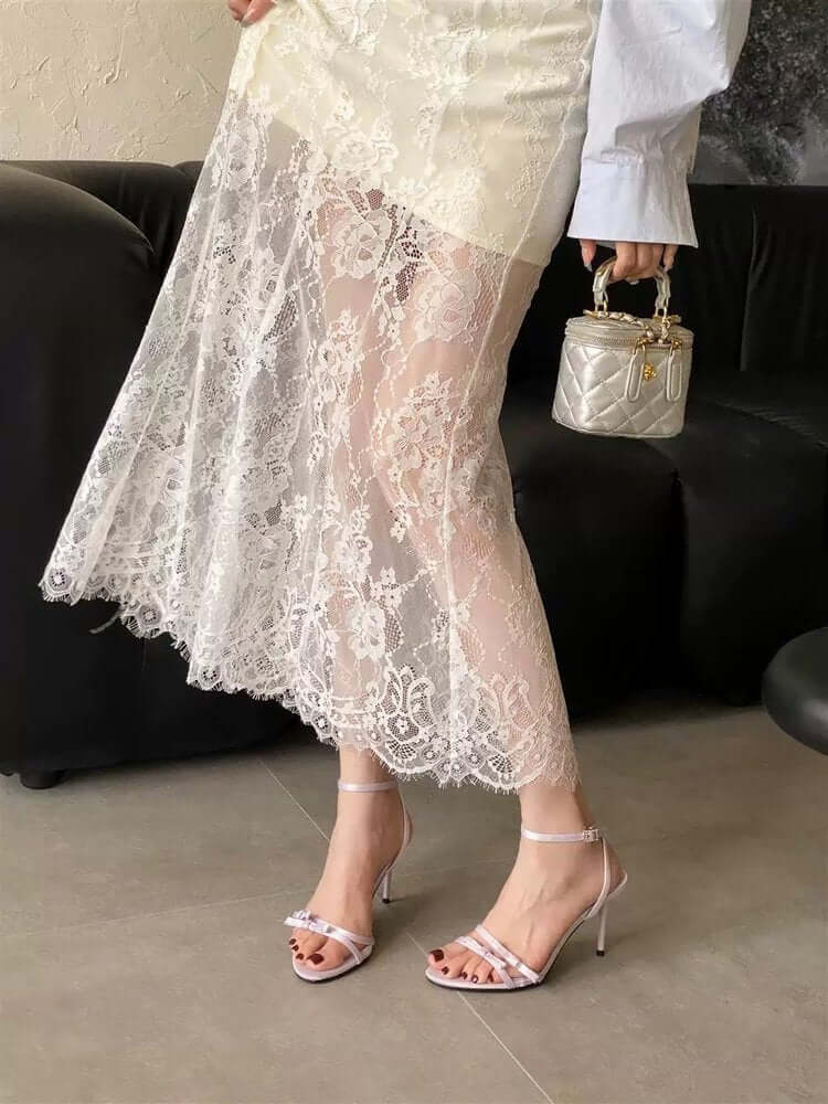 Ladies sharp point slender heel