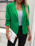 Ladies Solid Color, Front button Blazer