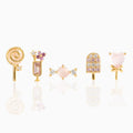 Summer Ice Cream Earrings Set