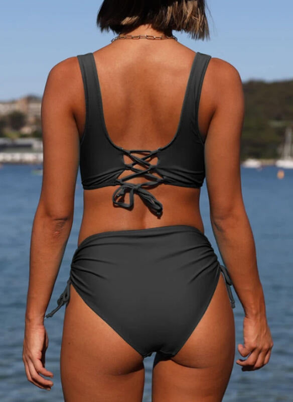 Fashion Strappy Bikini Swimsuit