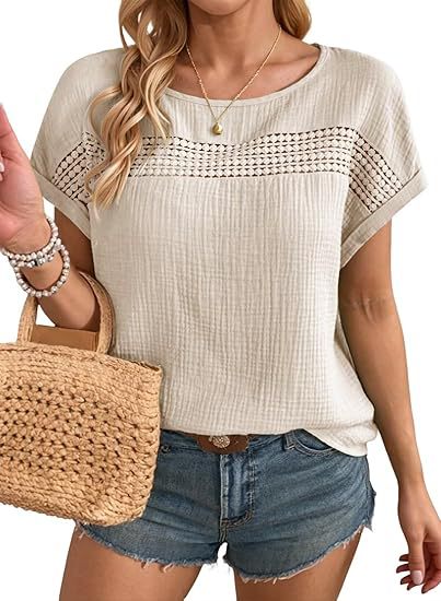 Ladies' short-sleeve T-shirts.